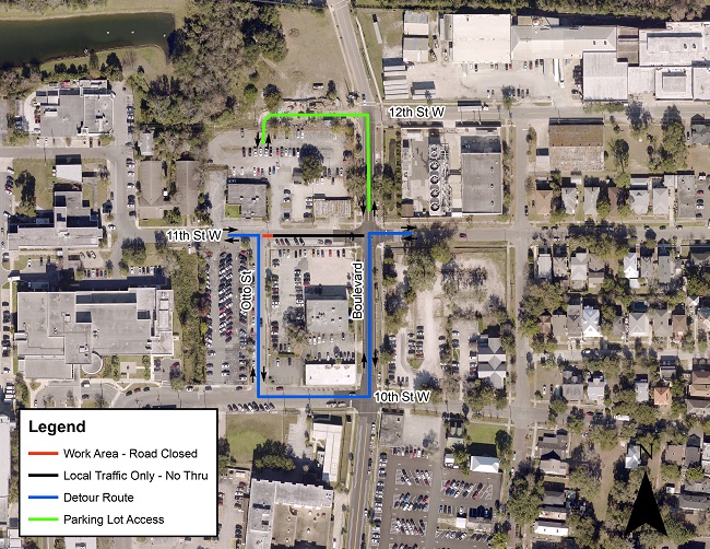 Otto Street Chilled Water Improvement Project Map